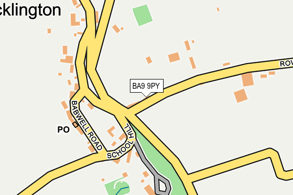 BA9 9PY map - OS OpenMap – Local (Ordnance Survey)