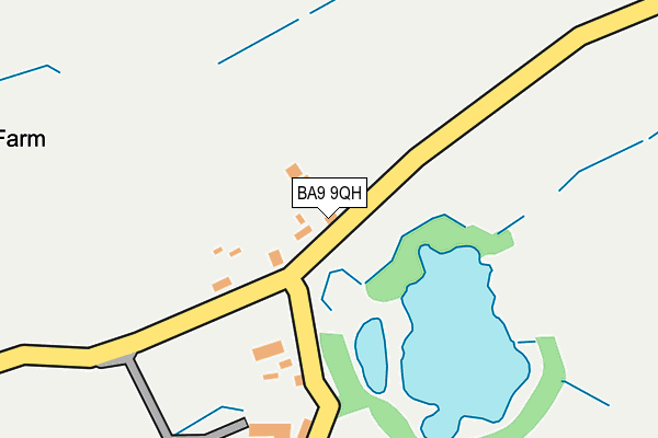 BA9 9QH map - OS OpenMap – Local (Ordnance Survey)