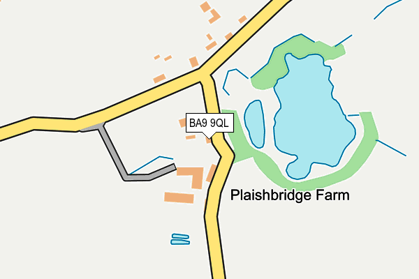 BA9 9QL map - OS OpenMap – Local (Ordnance Survey)