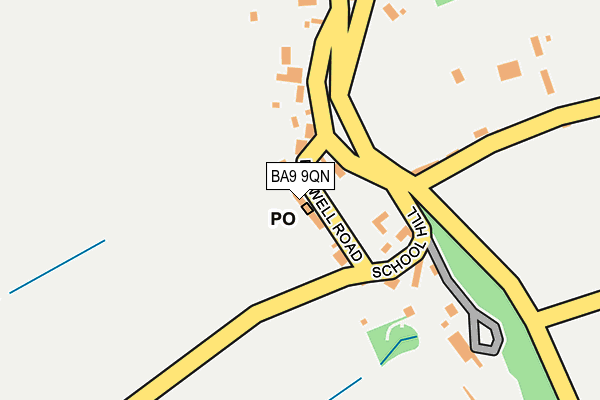 BA9 9QN map - OS OpenMap – Local (Ordnance Survey)