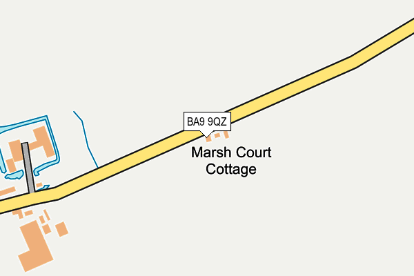 BA9 9QZ map - OS OpenMap – Local (Ordnance Survey)