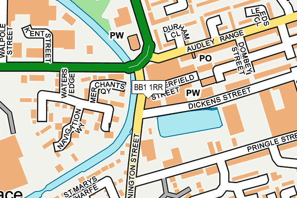 BB1 1RR map - OS OpenMap – Local (Ordnance Survey)