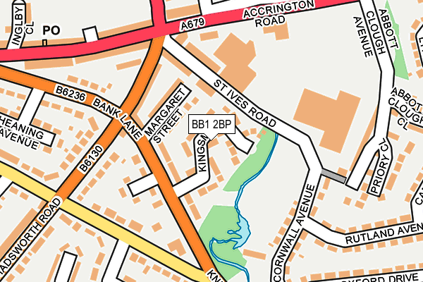 BB1 2BP map - OS OpenMap – Local (Ordnance Survey)
