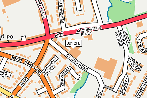 BB1 2FB map - OS OpenMap – Local (Ordnance Survey)