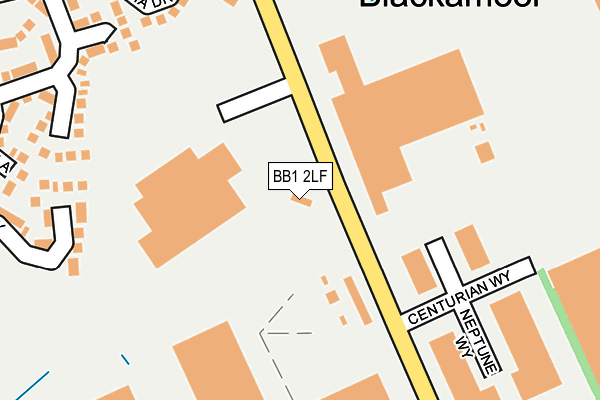 BB1 2LF map - OS OpenMap – Local (Ordnance Survey)