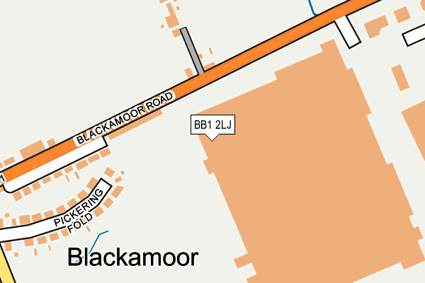 BB1 2LJ map - OS OpenMap – Local (Ordnance Survey)
