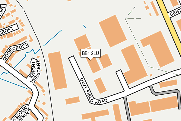 BB1 2LU map - OS OpenMap – Local (Ordnance Survey)