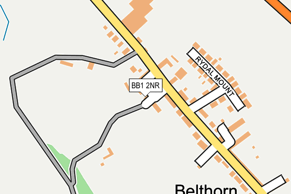 BB1 2NR map - OS OpenMap – Local (Ordnance Survey)