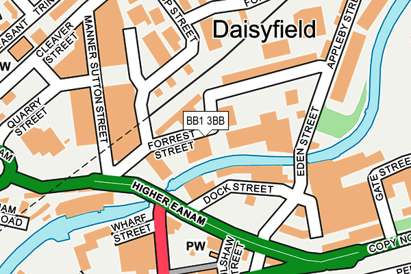 Map of LUXURY CHESTERFIELDS LIMITED at local scale