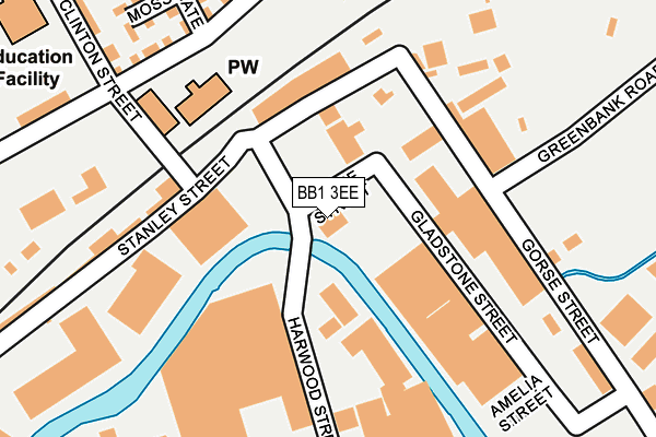BB1 3EE map - OS OpenMap – Local (Ordnance Survey)