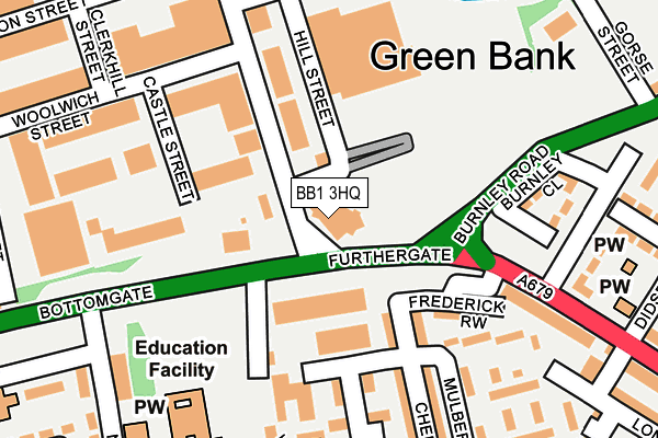 Map of GRILLAZ (MANCHESTER) LTD at local scale
