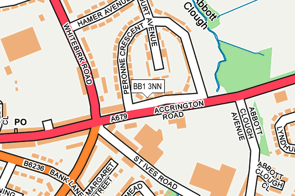 BB1 3NN map - OS OpenMap – Local (Ordnance Survey)