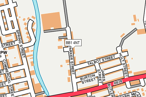 BB1 4NT map - OS OpenMap – Local (Ordnance Survey)