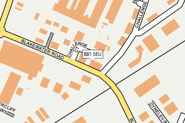 BB1 5EU map - OS OpenMap – Local (Ordnance Survey)