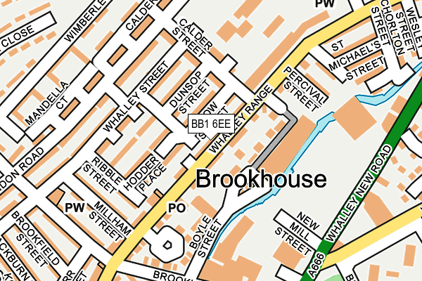 BB1 6EE map - OS OpenMap – Local (Ordnance Survey)