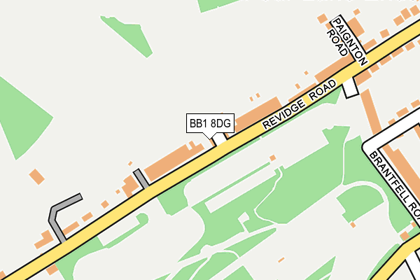 BB1 8DG map - OS OpenMap – Local (Ordnance Survey)