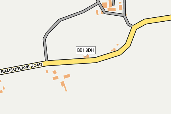 BB1 9DH map - OS OpenMap – Local (Ordnance Survey)