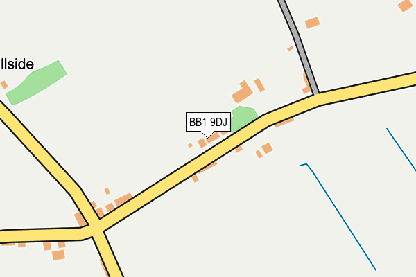 BB1 9DJ map - OS OpenMap – Local (Ordnance Survey)