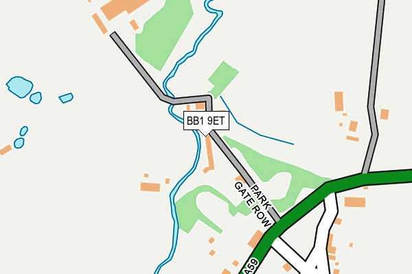 BB1 9ET map - OS OpenMap – Local (Ordnance Survey)