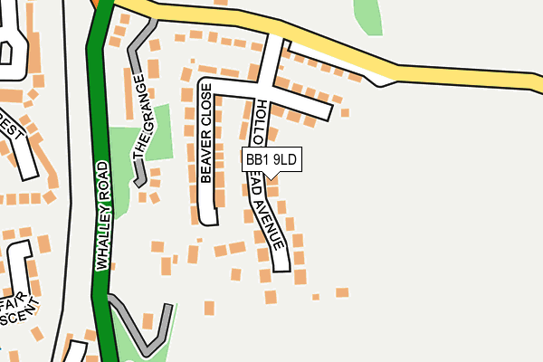 BB1 9LD map - OS OpenMap – Local (Ordnance Survey)