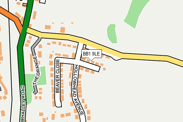 BB1 9LE map - OS OpenMap – Local (Ordnance Survey)