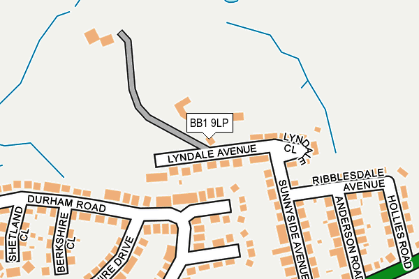 BB1 9LP map - OS OpenMap – Local (Ordnance Survey)
