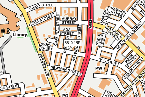 BB10 1RP map - OS OpenMap – Local (Ordnance Survey)