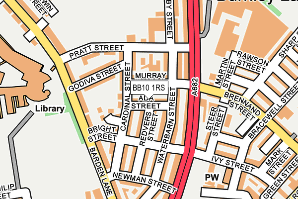 BB10 1RS map - OS OpenMap – Local (Ordnance Survey)