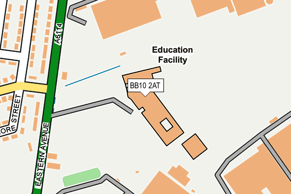 BB10 2AT map - OS OpenMap – Local (Ordnance Survey)