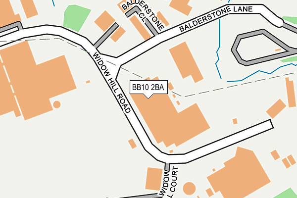 BB10 2BA map - OS OpenMap – Local (Ordnance Survey)