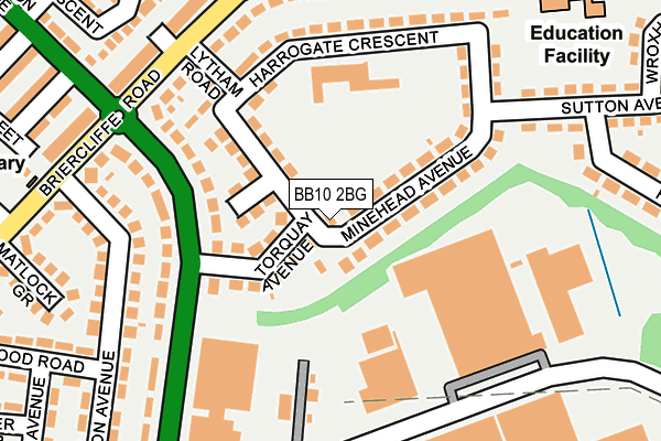 BB10 2BG map - OS OpenMap – Local (Ordnance Survey)