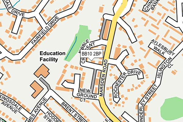 BB10 2BP map - OS OpenMap – Local (Ordnance Survey)