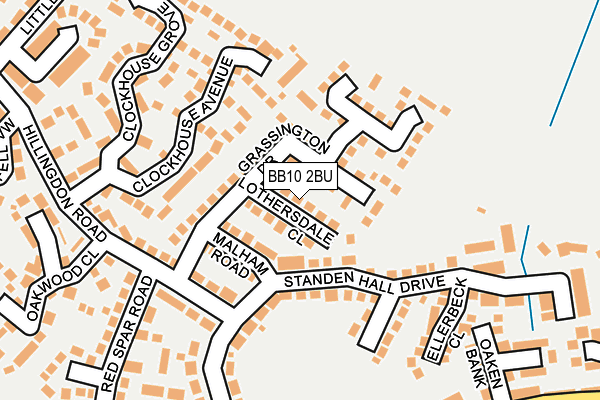 BB10 2BU map - OS OpenMap – Local (Ordnance Survey)