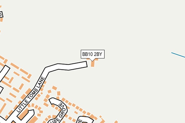 BB10 2BY map - OS OpenMap – Local (Ordnance Survey)