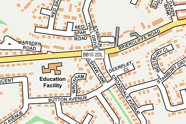 BB10 2DL map - OS OpenMap – Local (Ordnance Survey)