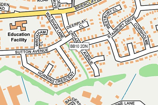 BB10 2DN map - OS OpenMap – Local (Ordnance Survey)