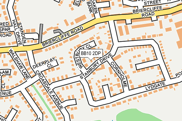 BB10 2DP map - OS OpenMap – Local (Ordnance Survey)