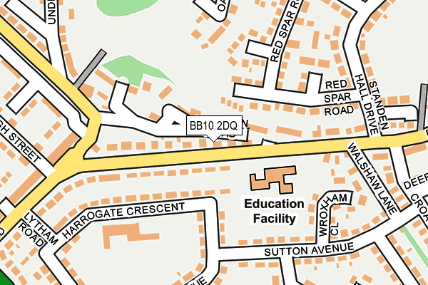 BB10 2DQ map - OS OpenMap – Local (Ordnance Survey)