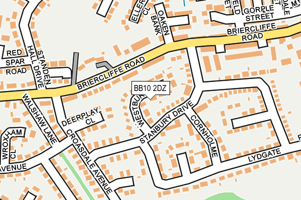 BB10 2DZ map - OS OpenMap – Local (Ordnance Survey)