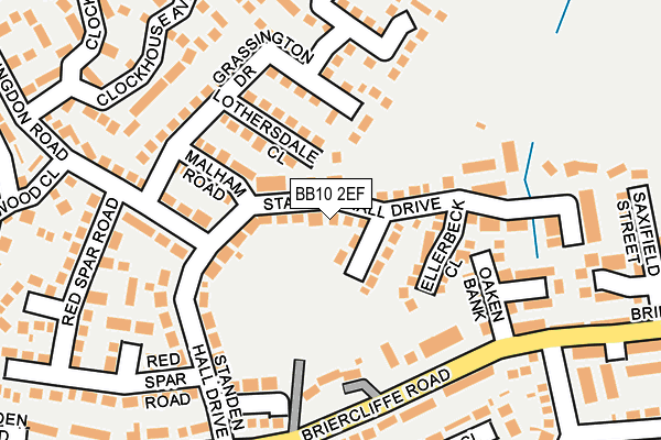 BB10 2EF map - OS OpenMap – Local (Ordnance Survey)