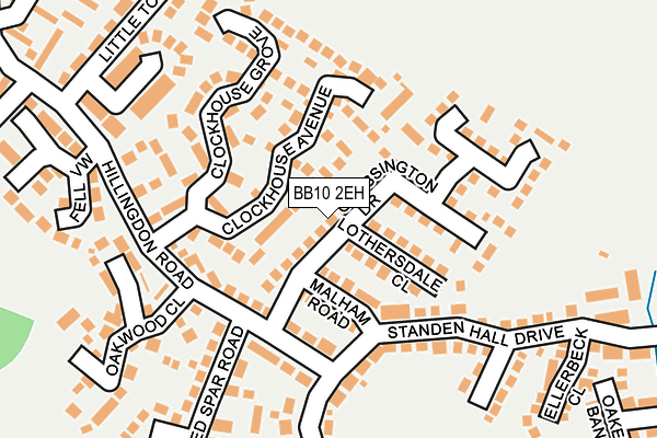 BB10 2EH map - OS OpenMap – Local (Ordnance Survey)