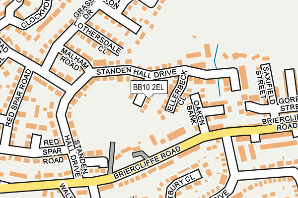 BB10 2EL map - OS OpenMap – Local (Ordnance Survey)