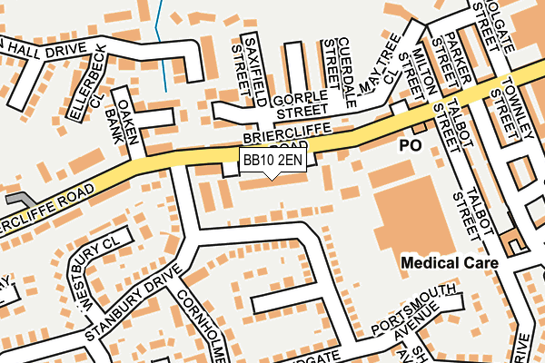 BB10 2EN map - OS OpenMap – Local (Ordnance Survey)