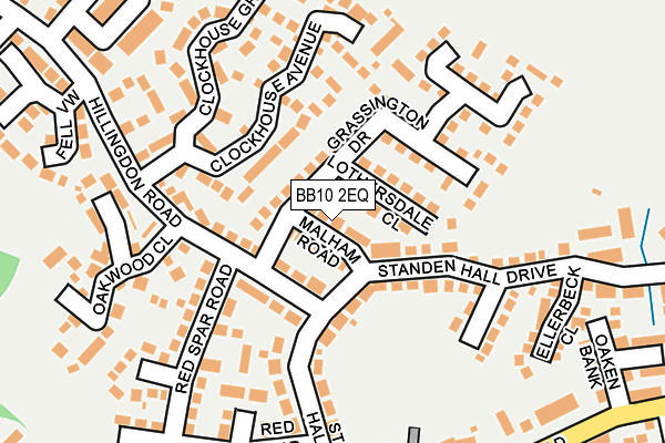 BB10 2EQ map - OS OpenMap – Local (Ordnance Survey)