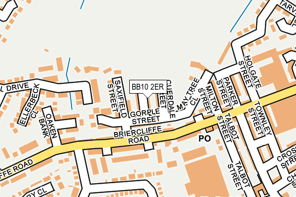 BB10 2ER map - OS OpenMap – Local (Ordnance Survey)