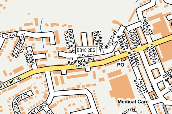 BB10 2ES map - OS OpenMap – Local (Ordnance Survey)