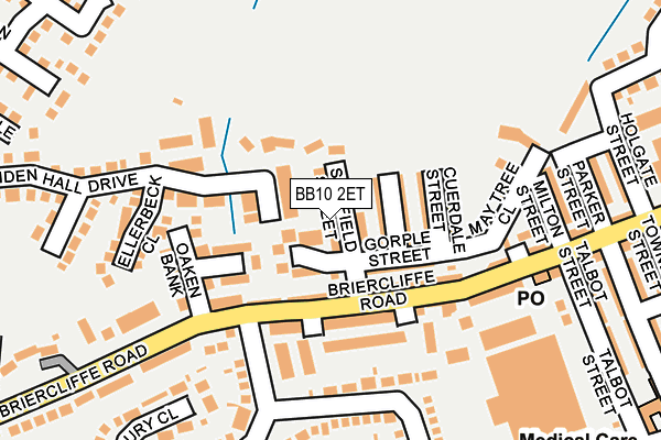 BB10 2ET map - OS OpenMap – Local (Ordnance Survey)