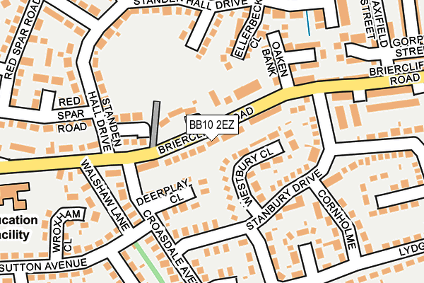 BB10 2EZ map - OS OpenMap – Local (Ordnance Survey)