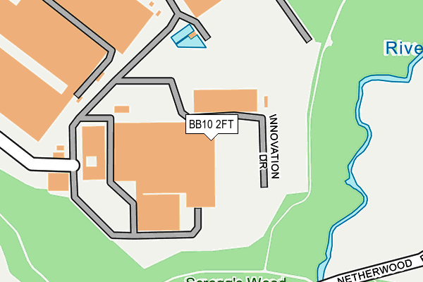 BB10 2FT map - OS OpenMap – Local (Ordnance Survey)