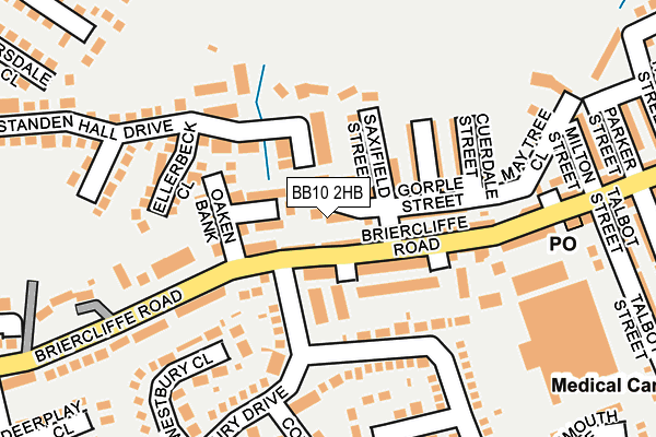 BB10 2HB map - OS OpenMap – Local (Ordnance Survey)